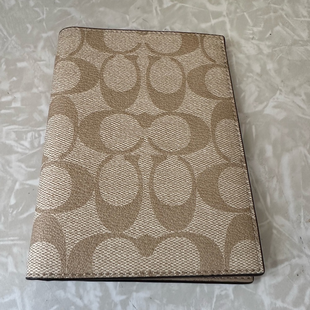 Coach signature passport case/holder.